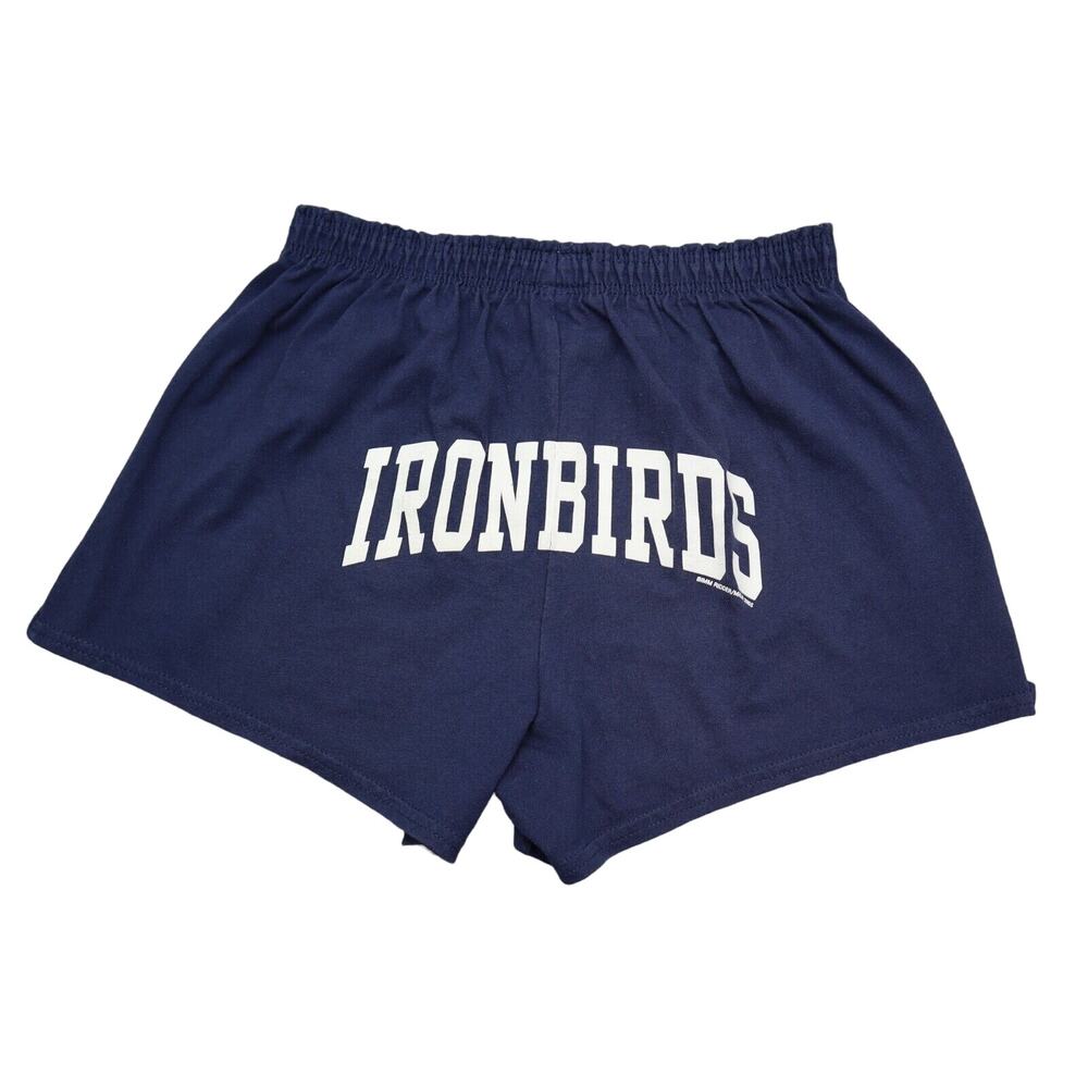 Dodger Shorts Womens M Blue Ironbirds Hot Pants Elastic Waist Pull On High Rise